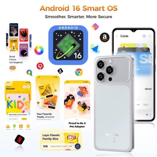 Oukitel C17 4G 4GB 64GB 6.52" Blau
