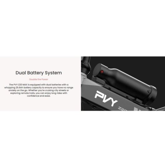 Bicicleta Eléctrica PVY Z20 MAX 250W 25.6Ah 20" Plegable