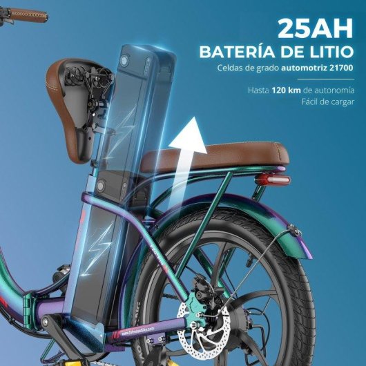 Velo Electrico FAFREES F20+ Pro com Bateria 25Ah