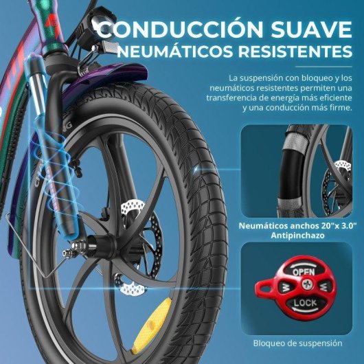 Velo Electrico FAFREES F20+ Pro com Bateria 25Ah
