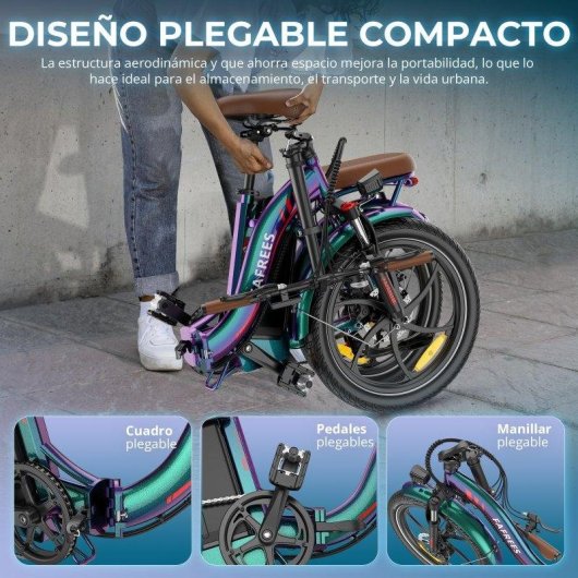 Velo Electrico FAFREES F20+ Pro com Bateria 25Ah