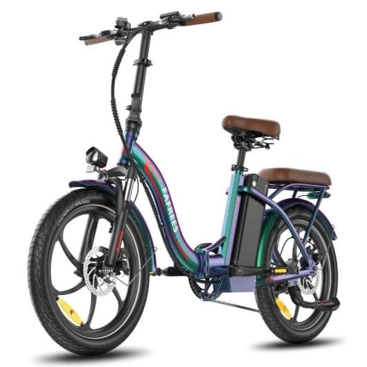 Bicicleta eléctrica Fafrees F20+ Pro plegable 25Ah 20" verde suspensión