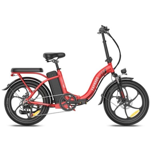 Bicicleta elétrica FAFREES F20+ 250W dobrável suspensão dianteira
