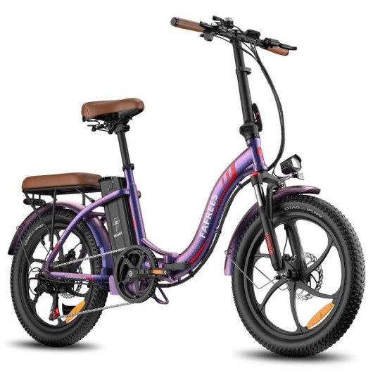 Bicicleta Eletrica Fafrees F20 Pro 250W 36V 20Ah Roxo