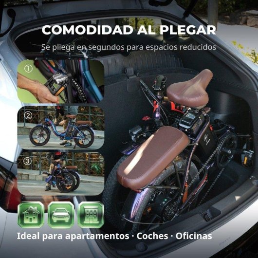 Bicicleta Eletrica Fafrees F20 Pro 250W 36V 20Ah Roxo