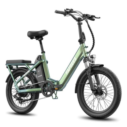 Bicicleta Elétrica Urbana Fafrees F20 Flex Motor 250W Bateria 36V 20Ah Verde