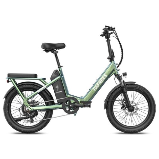 Bicicleta Elétrica Urbana Fafrees F20 Flex Motor 250W Bateria 36V 20Ah Verde
