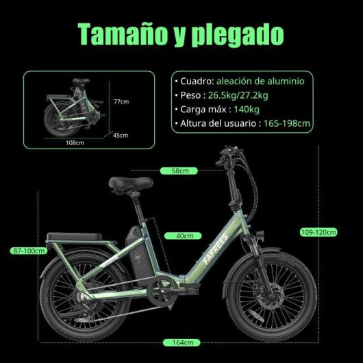 Bicicleta Eletrica Urbana Fafrees F20 Flex 250W