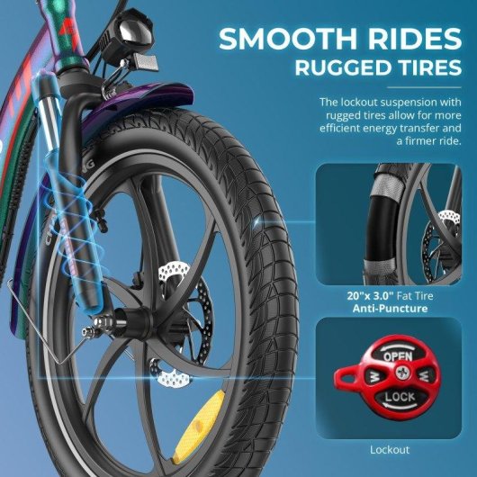 Bicicleta Electrica Plegavel FAFREES F20+ Pro 36V 25Ah Pneus 20 Grs