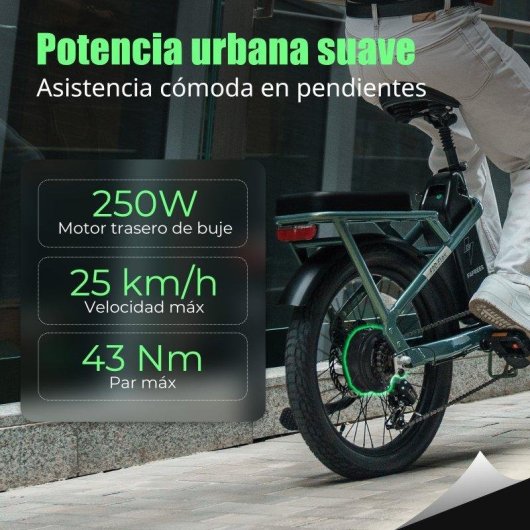 Bicicleta Eletrica Urbana FAFREES F20 Flex 250W 36V 20Ah