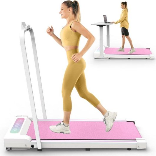 Laufband Rolipo C1-01-PINK 2,5 PS 8 km/h klappbar leise rosa