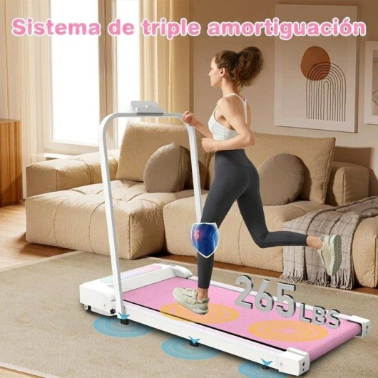 Laufband Rolipo C1-01-PINK 2,5 PS 8 km/h klappbar leise rosa