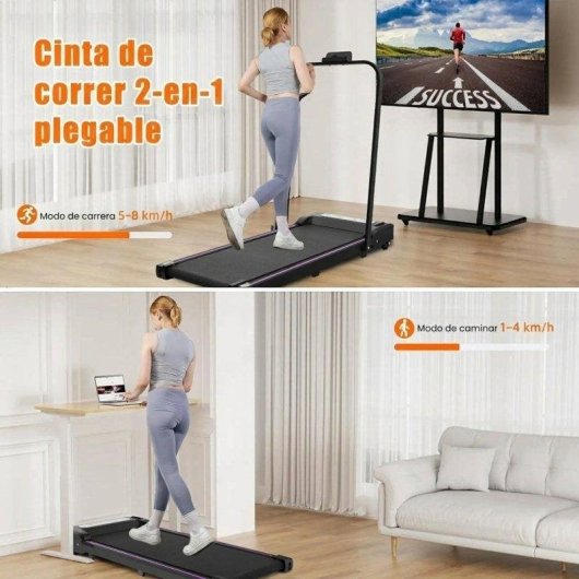 Esteira de corrida dobravel Rolipo C1-01-BLACK 8 km/h 120 kg