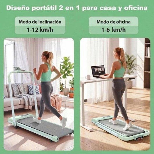 Rolipo 3-in-1 faltbares Laufband Neigung 10% 12 km/h
