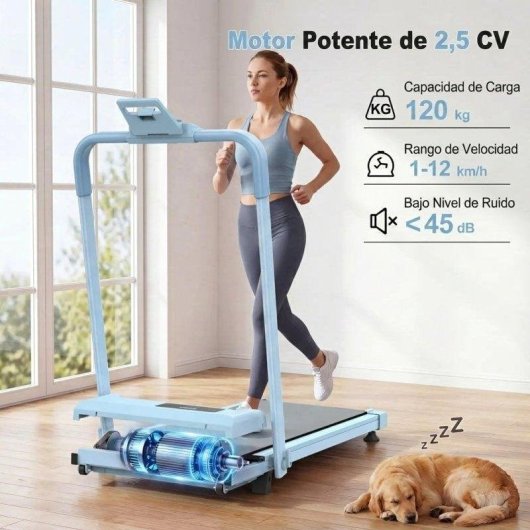 Cinta de corrida Rolipo 3 em 1 120 kg inclinado 10% silenciosa