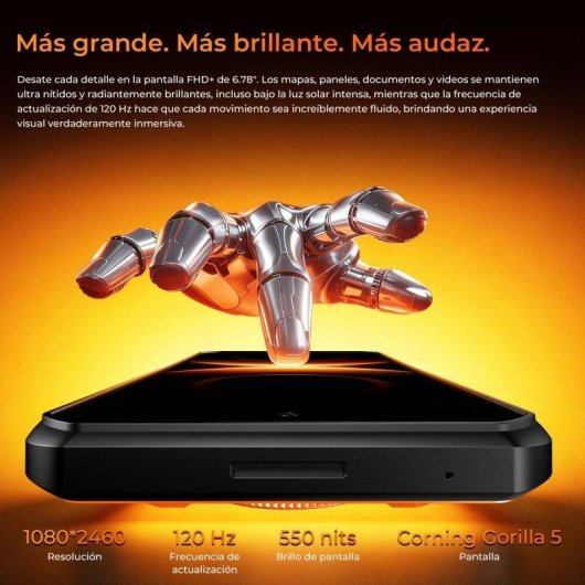 Oukitel WP500 5G 12GB 1TB 6,8" Negro batería 10.000 mAh