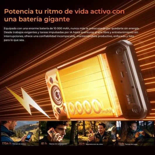 Oukitel WP500 5G 12GB 1TB 6,8" Negro batería 10.000 mAh