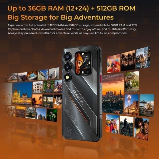 Oukitel WP66 5G 12GB 512GB 6.6" Negro, batería 11000 mAh