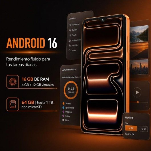 Oukitel C17 4G 4GB 64GB 6,52" Prata Dual SIM
