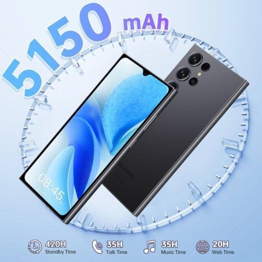 Oukitel C61 Pro 4G 8GB 256GB 6.88" Roxo