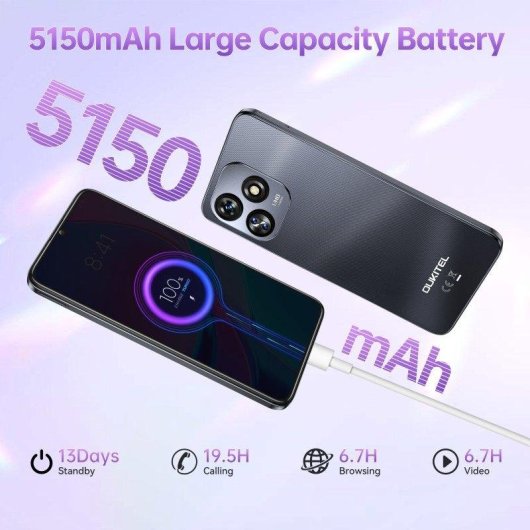 Oukitel C51 4G 4GB 128GB 6.8" Preto