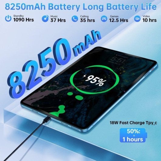Tablet Oukitel OT5S 4G 12" 6GB 256GB Azul