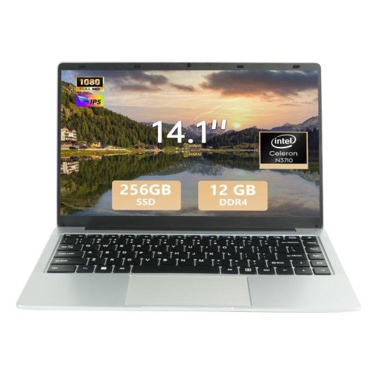 Portátil LPNAWZ 14.1" Intel Pentium N3710 12GB 256GB SSD Windows 10
