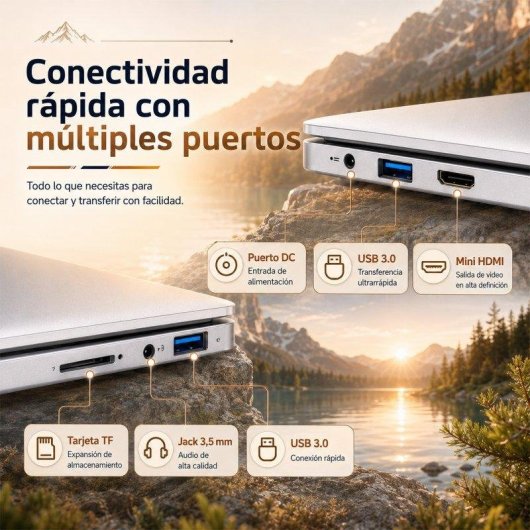 Portátil LPNAWZ 14.1" Intel Pentium N3710 12GB 256GB SSD Windows 10