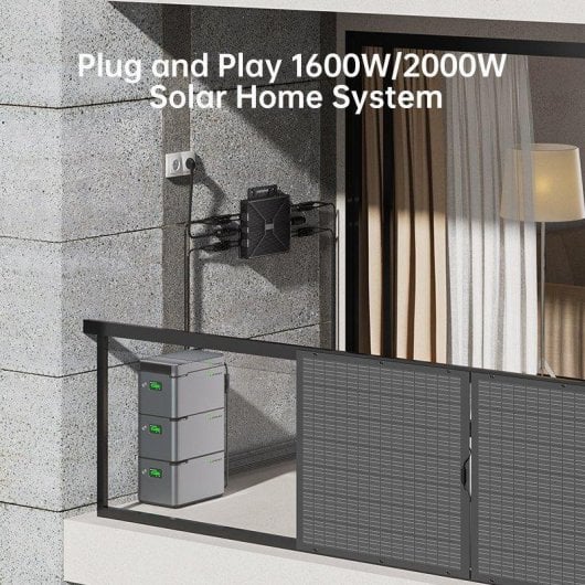 Station d’énergie Blossom LS-L1024 1024Wh LiFePO4 52V 1 unité empilable IP65