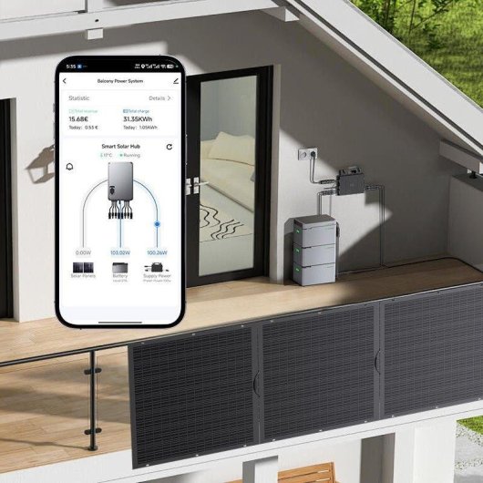 Station d’énergie Blossom LS-L1024 1024Wh LiFePO4 52V 1 unité empilable IP65