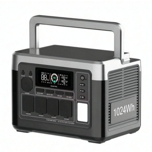Station d’énergie Oukitel P1000e Plus 1024Wh 1800W 5 ports LiFePO4 Écran LCD