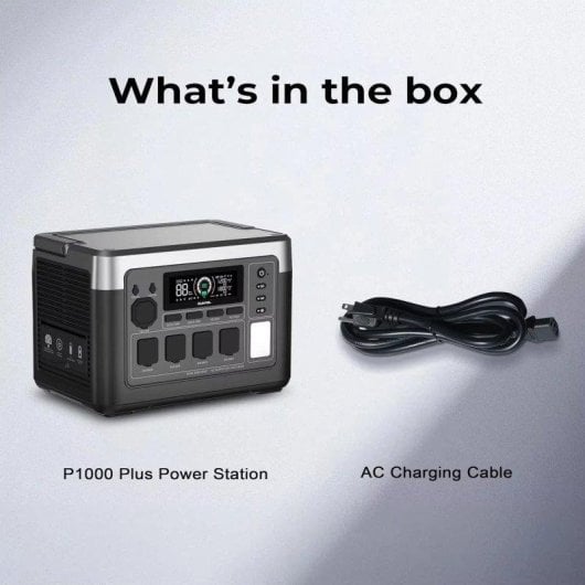 Station d’énergie Oukitel P1000e Plus 1024Wh 1800W 5 ports LiFePO4 Écran LCD