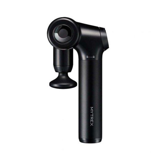 Pistola de masaje Mytrex Rebive Ex Fit negra brazo ajustable 5 niveles