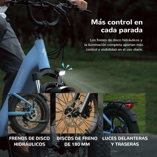 Bicicleta eletrica Fafrees F20 Rover 250W 48V 20Ah Verde