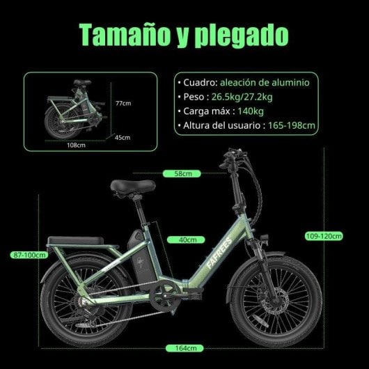 Bicicleta electrica FAFREES F20 Flex 250W 36V 25Ah