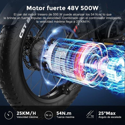Bicicleta Electrica Fafrees F20 Max 500W 48V 30Ah