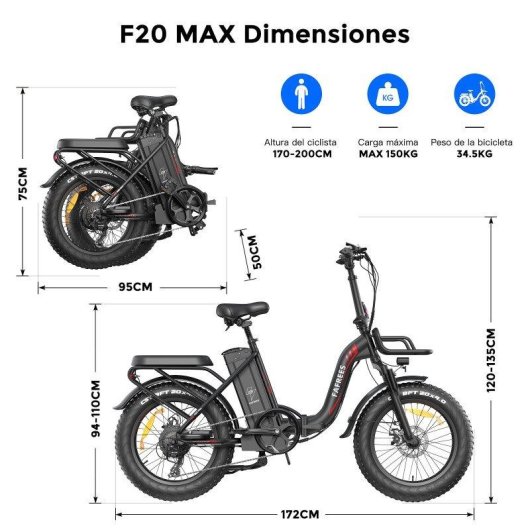 Bicicleta Electrica Fafrees F20 Max 500W 48V 30Ah