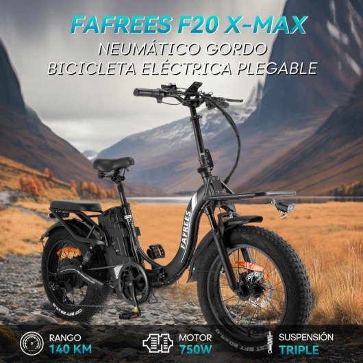 Bicicleta eletrica Fafrees F20 X-MAX 750W 48V 30Ah Plegavel