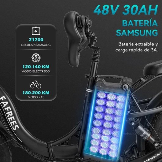 Bicicleta eletrica Fafrees F20 X-MAX 750W 48V 30Ah Plegavel