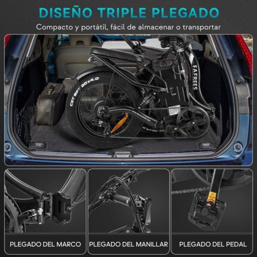 Bicicleta eletrica Fafrees F20 X-MAX 750W 48V 30Ah Plegavel