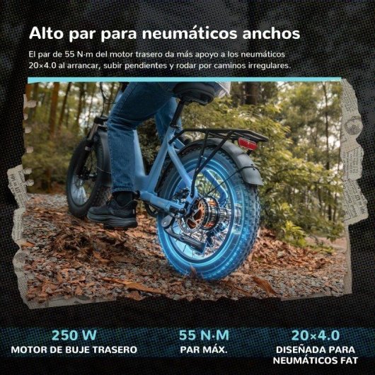 Velo Electrique FAFREES F20 ROVER 250W 48V 15Ah Bleu-Violet