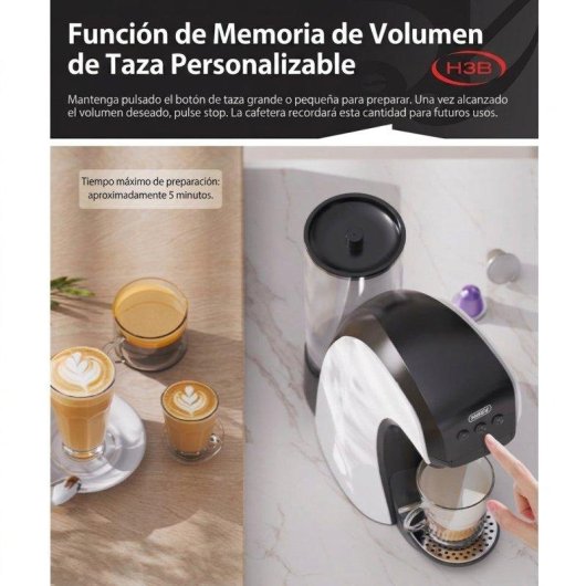 Cafetière à capsules HiBREW H3B 850ml 19 Bars 7 niveaux température