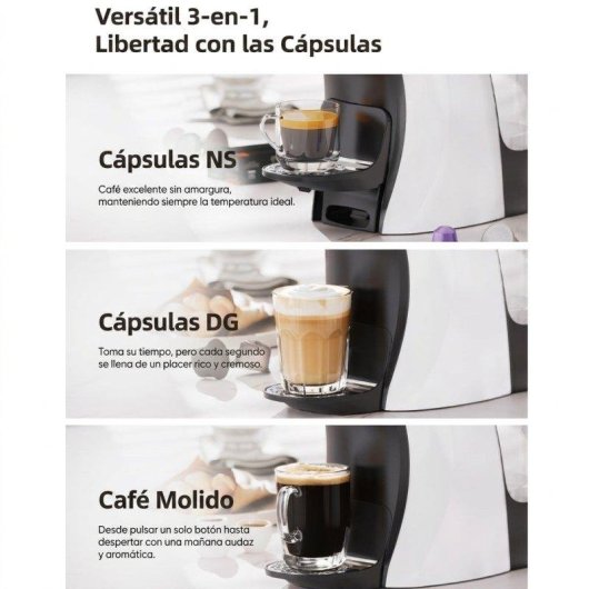 Cafetière à capsules HiBREW H3B 850ml 19 Bars 7 niveaux température