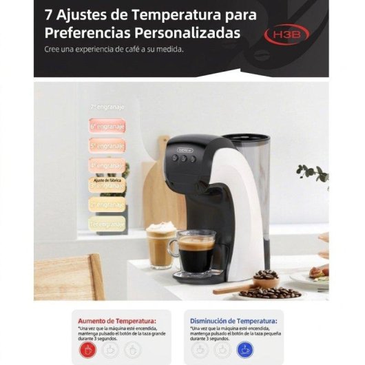 Cafetière à capsules HiBREW H3B 850ml 19 Bars 7 niveaux température