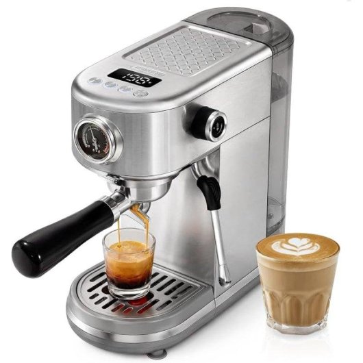 Cafetière expresso HiBREW H10B 1300ml 20 Bars acier inoxydable programmable LED