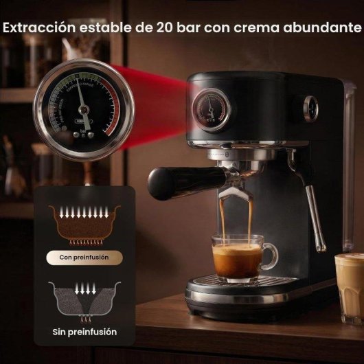 Cafetière expresso HiBREW H10B 1300ml 20 Bars acier inoxydable programmable LED