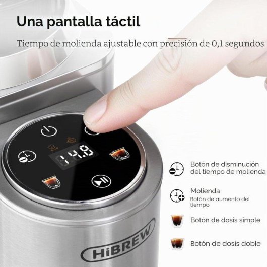 Molinillo Café Eléctrico HiBREW G7 48 Niveles 150W