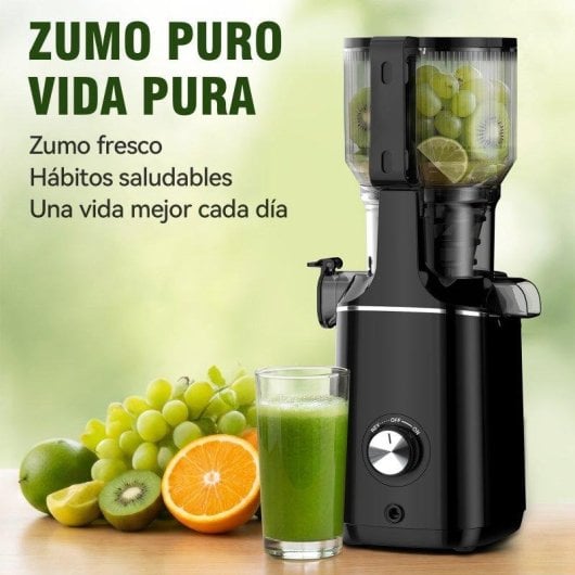 Exprimidor lento Gvatzyl 250W prensado en frío boca 130mm