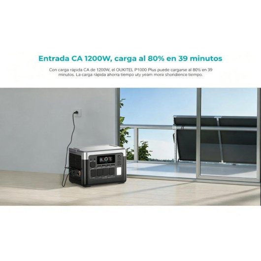Station d’énergie Oukitel P1000e Plus 1024Wh 11 ports LiFePO4 Charge rapide WiFi Bluetooth
