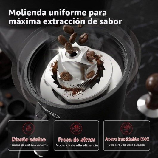 Moulin à café HiBREW G5A 50g 180W 36 réglages meule conique 48mm